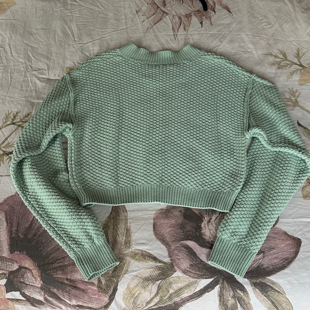 Free People Lila Mint Green Women's Cardigan - Picture 6 of 6